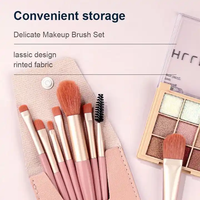 Lot de 8 mini-pinceaux de maquillage professionnels à faible MOQ, prix de gros, pour fard à paupières et correcteur