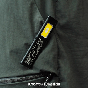 Nhỏ gọn Loại-C có thể sạc lại túi dẫn đèn pin hàng ngày thực hiện du lịch đa chế độ phẳng từ hợp kim nhôm không thấm nước - Product Image 2