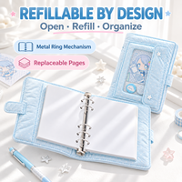 Mini carnet mignon et kawaii, carnets personnalisables, planificateur rembourré doux et rechargeable pour l'école, le bureau, la planification de bureau et la gestion du journal.