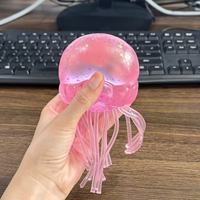 Offre Spéciale : Jouet Squishy Méduse en Gelée Scintillante, Jouet Sensoriel Anti-Stress, Cadeau pour Enfants, Adolescents et Adultes, Idéal pour le Bureau et les Fêtes