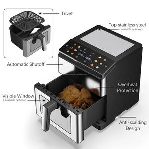 Freidora De Aire électrique numérique LED contrôle tactile grande capacité 10L 8L <span class=keywords><strong>sans</strong></span> <span class=keywords><strong>huile</strong></span> Digital Air Fryer <span class=keywords><strong>xxl</strong></span> Deep Fryer - Product Image 4