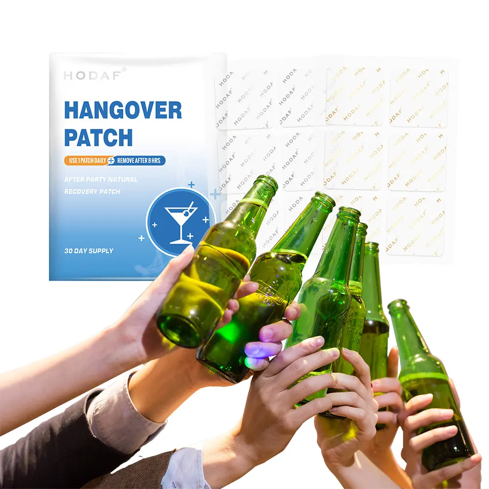 Özel etiket Transdermal Hangover Cure Anti Hangover yama sarhoş Hangover yama rahatlatmak