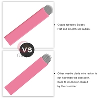 Nieuwste Collectie Factory 0.15Mm Permanente Make-Up Microblading Naalden Blades Wegwerp Microblades Voor Wenkbrauw Shading