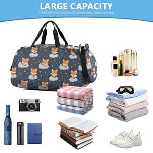 Low MOQ Customs Cute Cartoon Pattern Lightweight Kids Duffle <b>Bag</b> Foldable Large Capacity for Sport and Leisure - Product Image 5