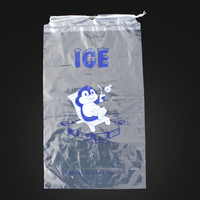 Gravure personnalisée imprimée clair recyclable Bags-8LB glacée en plastique LDPE/10LB tailles avec cordon de serrage pour boissons énergisantes et emballages alimentaires