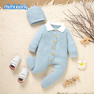 Mimixiong Vendita Top Tutine Autunno Inverno per Neonati Maschi e Femmine con Cappelli Set di Abbigliamento per Bambini - Product Image 6