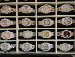 हॉट सेलिंग डायमंड मोइससानाइट वॉच स्टड कंकाल देखते हैं स्टाइलिश वाटरप्रूफ क्वार्ट्ज, महिलाओं को उचित दाम - Product Image 3