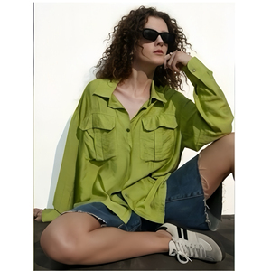 Camisa de Manga Larga para Mujer de Fibra de Bambú Sostenible, Ropa Transpirable y Ecológica, Servicio Personalizado OEM ODM - Product Image 4