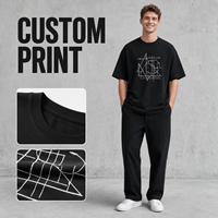T-shirt en coton épais 240 g/m² à manches courtes, uni, respirant, décontracté, grande taille, idéal pour l'été, personnalisable avec impression sérigraphique, marque privée