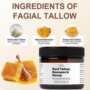 Baume Hydratant en Gros au Suif de Bœuf, Cire d'Abeille et Miel pour le Soin du Visage et du Corps, Adapté à Tous les Types de Peau - Product Image 2