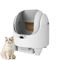 Bac à litière pour chat automatique extra large, écologique, sans odeur, 68L, nettoyage automatique, commande par application, nettoyage facile, design fermé, fabriqué en matériaux durables