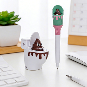 Divertido Juego de Bolígrafos con Diseño de Caca, Bolígrafo de Broma con Efecto <span class=keywords><strong>Pop</strong></span>-Up, Excelente Regalo para el Día de los Inocentes y Cumpleaños - Product Image 3