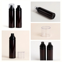 Flacon pulvérisateur cosmétique de luxe en PET, givré, avec logo personnalisé, couleur au choix, portable, vide, pour shampoing, lotion, sérum de soin, vente en gros