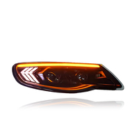 Ensemble de phares LED modifiés KGKB avec double lentille de projecteur, clignotants séquentiels et animation de démarrage pour VW Touareg 7L2 2007-2010