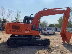 Excavadora de cadenas Hitachi Zaxis 120 con cazo de excavación, 12 toneladas de peso operativo, equipo de construcción usado - Product Image 1