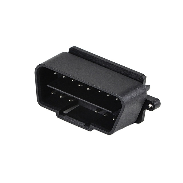 Snap-up price Dual Row Right Angle 8 16 Pin OBDII OBD2 Male Connector Automotive Extension Plug Car OBD Speed Lock Intelligent