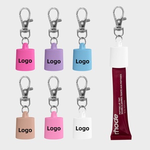 حامل مفاتيح مخصص لمرطب الشفاه، غطاء سيليكون لإصلاح الشفاه، إكسسوار لأغطية مرطب الشفاه بحجم 0.55-0.7 بوصة - Product Image 1