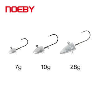 Noeby Dart型夹具头鱼钩7g/10g/28g蠕虫鱼饵软饵钓具钩