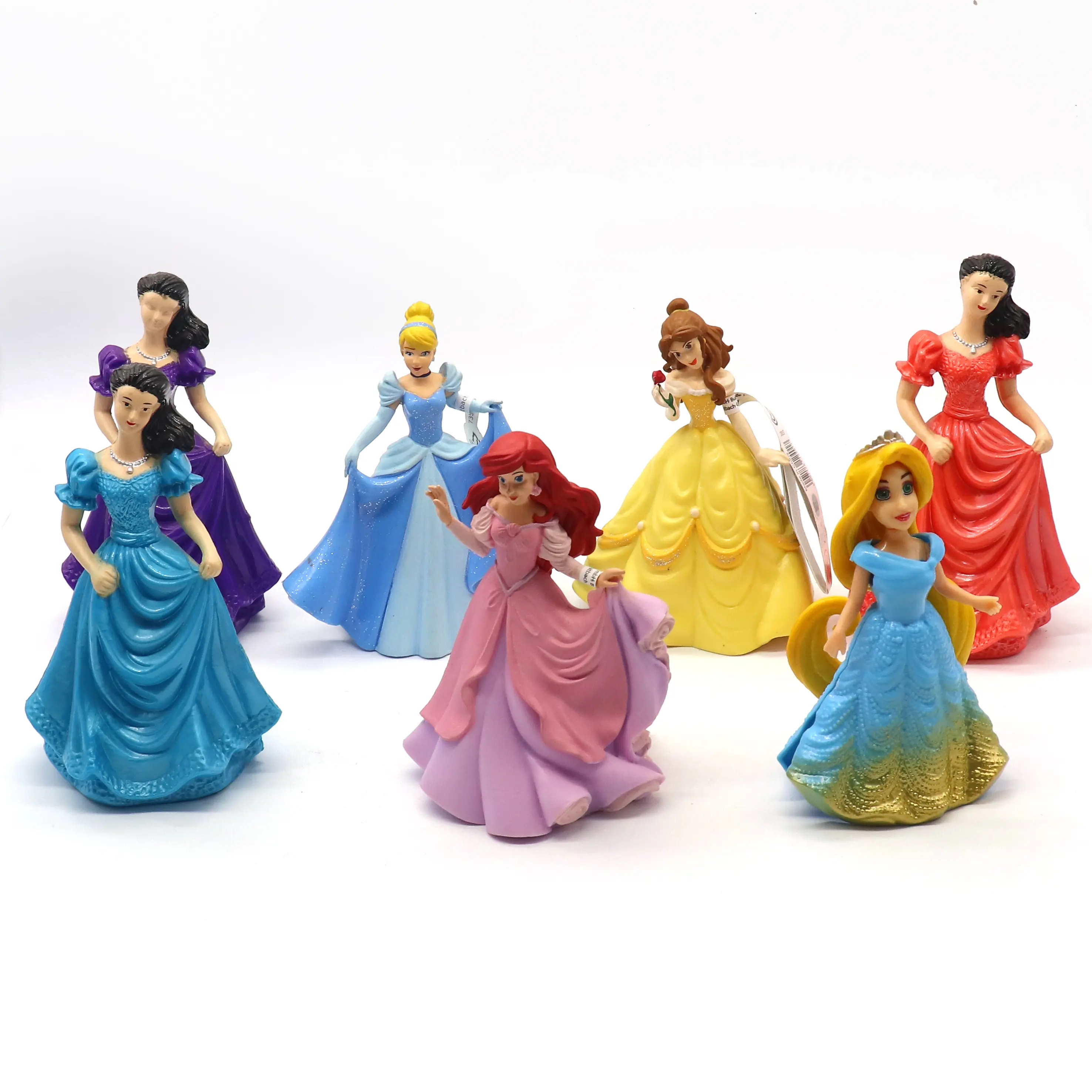 Brinquedo de princesa frozen, coleção de plástico do oem