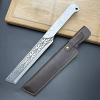 Nouveau produit 2025 Couteau de cuisine Style militaire Acier inoxydable Lame intégrée Acier au carbone Affûté Matériel métallique