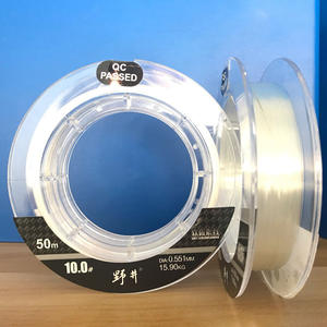 Ligne de pêche Yajin Fluorocarbon Leader 50m 10.0lb, durable, pour eau douce et eau salée - Product Image 3