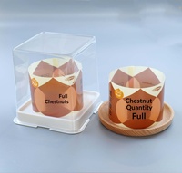 Boîtes à gâteaux carrées transparentes en PET imprimées UV BOHE BHCB-S05 de 2 à 5 pouces pour emballage alimentaire, desserts, mousses, gâteaux en couches, mini