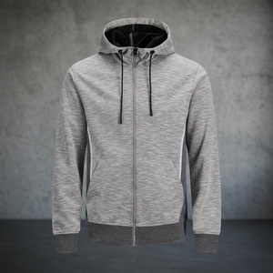 Unisex Custom Logo Lined Knitted Solid Winter Full <b>Zip</b> <b>Hooded</b> Hoodies with Anti-Pilling Sublimation Colorful Zipper - Product Image 3
