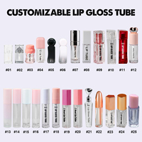Niet-kleverige veganistische lippenmake-up met fruit smaak, vloeibare plumping lipgloss voor meisjes, groothandel hydraterende lipgloss, MSDS lipgloss
