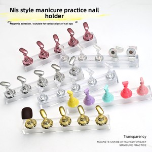 Soporte <span class=keywords><strong>de</strong></span> exhibición <span class=keywords><strong>de</strong></span> práctica <span class=keywords><strong>de</strong></span> puntas <span class=keywords><strong>de</strong></span> <span class=keywords><strong>uñas</strong></span> magnéticas con base acrílica para practicar, pintar y decorar puntas <span class=keywords><strong>de</strong></span> <span class=keywords><strong>uñas</strong></span> Prensa en soportes - Product Image 2