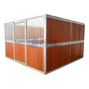 Écuries préfabriquées Tianyun TY <span class=keywords><strong>pour</strong></span> chevaux, panneaux en métal galvanisé et bambou, abri mobile <span class=keywords><strong>pour</strong></span> chevaux en extérieur, portes battantes/glissantes, durables - Product Image 6