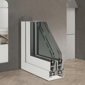 Moderne Handmatige Opener Dubbele Beglazing Aluminiumlegering Roestvrijstalen Klamboe Sjerp Horizontaal Venster - Product Image 4