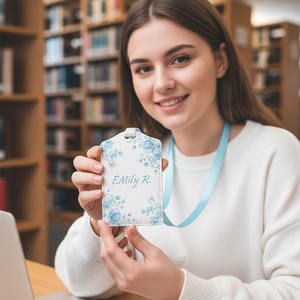 Porta Tarjetas de Identificación de PU Sublimable con Cordón, 3 Colores, Imprimible por una Cara, para Impresión por Transferencia de Calor - Product Image 2