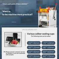 Machine de scellage semi-automatique électrique pour barquettes en plastique et en carton, idéale pour la restauration rapide et les boîtes à lunch