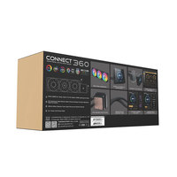 Refroidisseur liquide pour ordinateur de bureau XIGMATEK Connect 360 BLACK White ARGB LGA1700, radiateur de refroidissement par eau