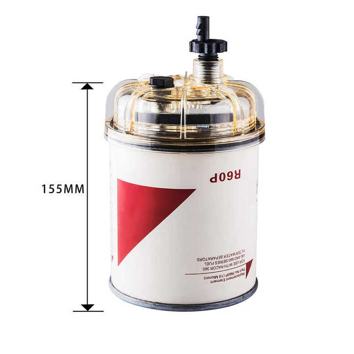 Fuel Filter R60P Fuel Water Separator Filter With Filter Bowl Truck ...