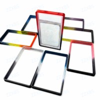 Pelindung Slab Akrilik Transparan yang Dapat Ditumpuk, Bingkai Pelindung TPU Gradasi untuk Baki Penyimpanan Kartu Slab, 41 Warna