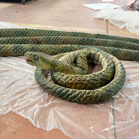 Serpiente Mamba Negra de Tamaño Real de Alta Simulación para Parque de Atracciones en Venta