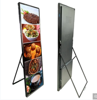 Poster con Display a Led portatile per interni verticale Totem Display Video Free Standing Led Poster pubblicitario