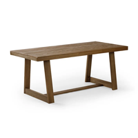 Table à manger en bois moderne, meubles en bois massif durables pour la cuisine, la salle à manger, le café et l'hôtellerie, utilisation en intérieur
