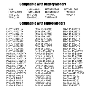 Batería para portátil VI04 para HP ProBook 440 450 455 G2 2600mAh, batería de repuesto CE RoHS de alta calidad, venta al por mayor - Product Image 3