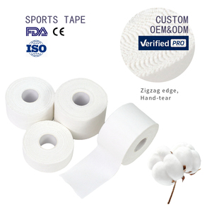 Vendaje atlético de algodón de 5cm de ancho personalizado, flejes rígidos pegajosos fáciles de rasgar para Rock Boxing Finger Sports, cinta médica de óxido de Zinc - Product Image 1