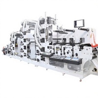 Machine d'impression flexographique 10 couleurs ZBRY-650 avec barre de rotation et structure empilable à séchage UV pour autocollants adhésifs – Nouveauté