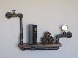 Manomètre de pression Steampunk en fer malable, 3/<span class=keywords><strong>4</strong></span> ", tuyaux d'eau, Style ancien rustique, Loft urbain, salon, fait à la main - Product Image 5