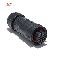 Connecteur circulaire M19 à montage sur panneau, câble électrique à 4 broches en ligne LLT Led