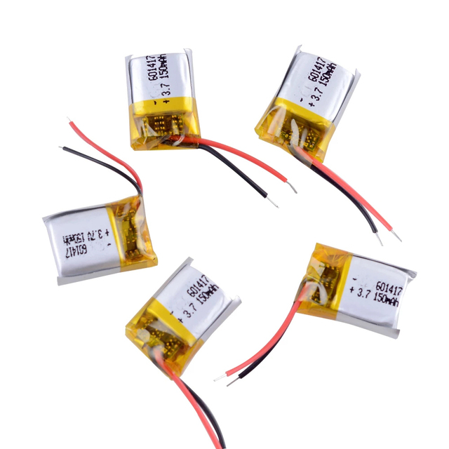 3.7V 75mAh Small Lithium Polymer Battery 061417 Rechargeable Li-polymer Battery 601417
