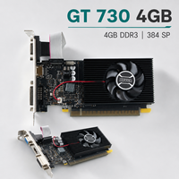 Nueva Tarjeta Gráfica de Bajo Perfil GT730 de 4GB DDR3 para Computadoras de Escritorio con Ventilador, para DVI, VGA, DirectX 11, PCI Express