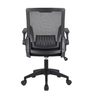 Chaise de bureau exécutive ergonomique moderne personnalisable avec design élévateur, réglable en hauteur, pivotante, dossier mi-hauteur en maille, pour bureau à domicile