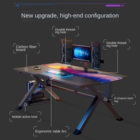 Table de jeu LED moderne réglable pour PC Ordinateur de bureau Joueurs pour bureau de sport électronique