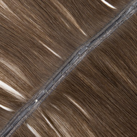 Extensiones de Cabello Humano Europeo de Primera Calidad, Corte Recto, Ultrafinas, Trama Plana, Doble Trama, Sin Costuras, Tipo Mariposa