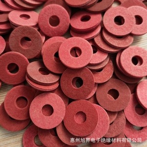 Red Steel Paper <b>Insulation</b> <b>Washers</b> Customizable Size Thickness High Heat Resistance For Electrical Applications - Product Image 4